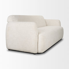 Saga Cream Fabric 3 Seater Sofa - Ornate Home
