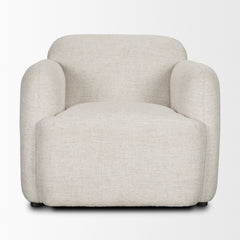 Saga Cream Fabric Upholstered Chair - Ornate Home