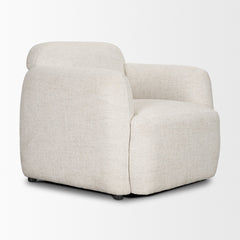 Saga Cream Fabric Upholstered Chair - Ornate Home