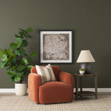 Saga Stonewashed Rust Chenille Fabric Upholstered Chair - Ornate Home
