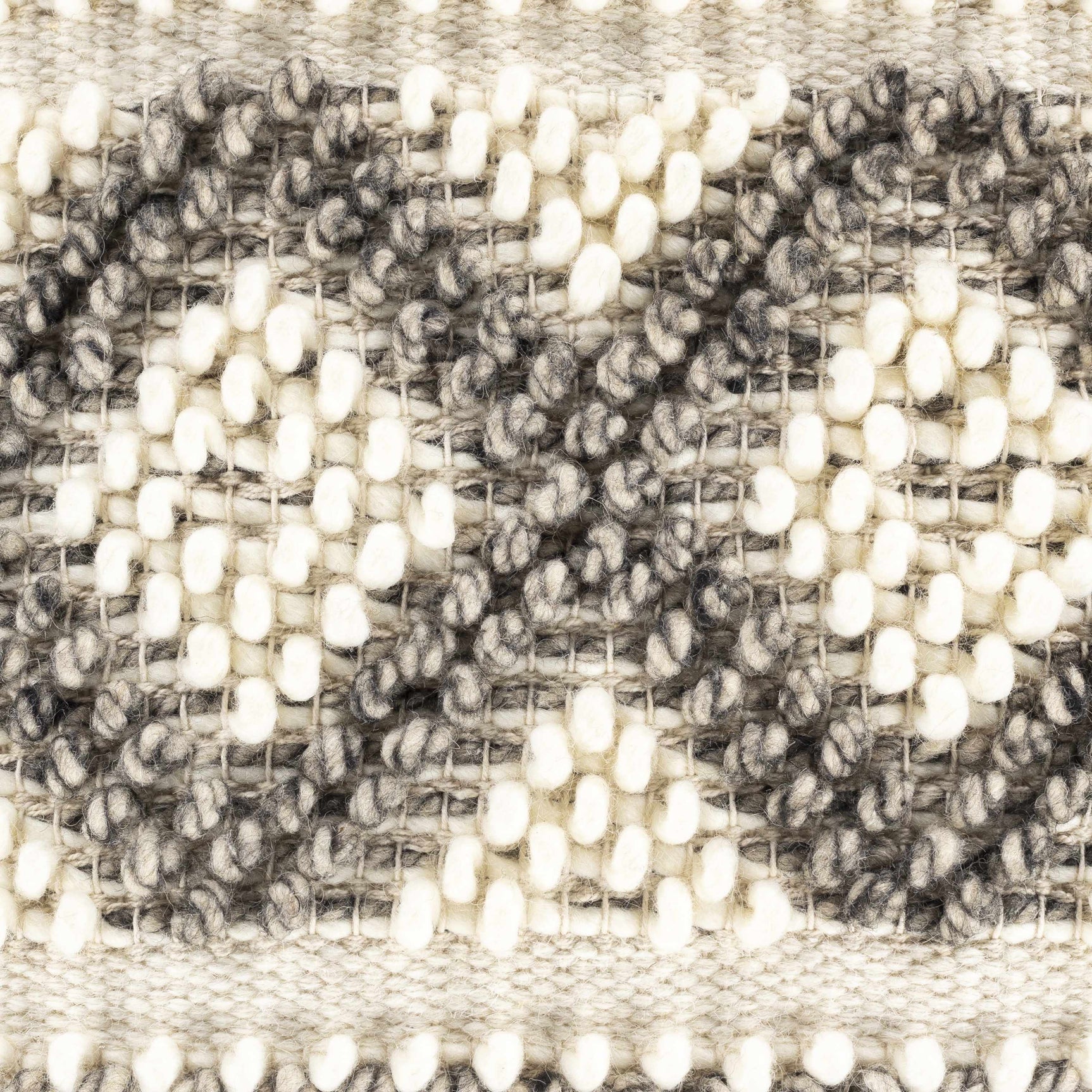 Sagamore Cream Trellis Wool&Cotton Throw Pillow - Ornate Home