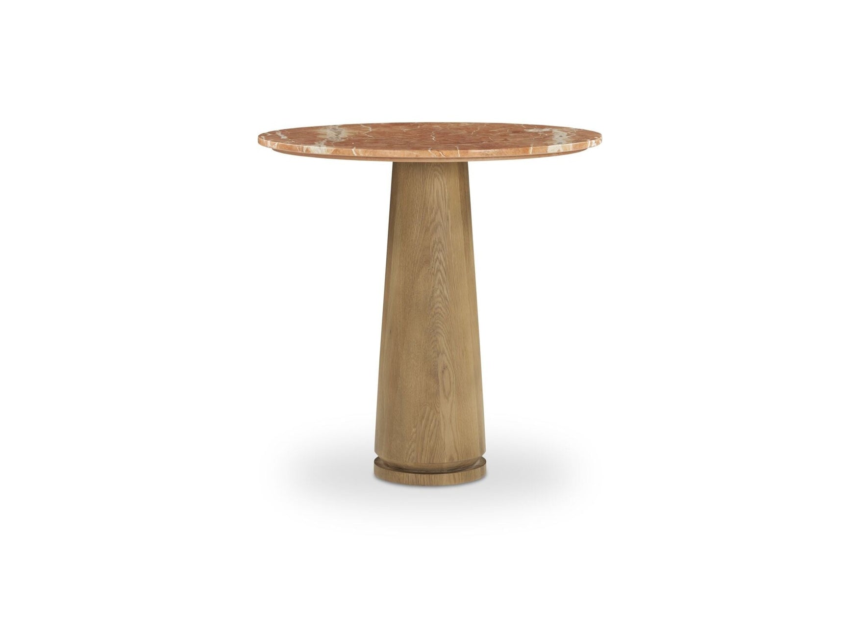 Sage Alicante Red Marble/Dark Brown Cafe Table - Ornate Home