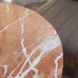 Sage Alicante Red Marble/Dark Brown Cafe Table - Ornate Home