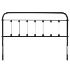Sage Black Metal King Headboard - Ornate Home