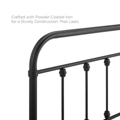 Sage Black Metal Twin Headboard - Ornate Home
