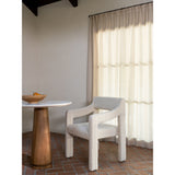 Sage Cosmos Beige Marble/Dark Brown Cafe Table - Ornate Home