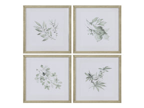Sage Foliage Greem/White Print - Ornate Home