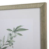 Sage Foliage Greem/White Print