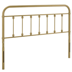 Sage Gold Metal King Headboard - Ornate Home