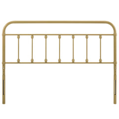 Sage Gold Metal Queen Headboard - Ornate Home