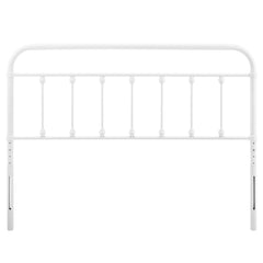 Sage White Metal Queen Headboard - Ornate Home