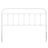 Sage White Metal Twin Headboard - Ornate Home