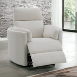 Sagen Beige Glider Recliner W/Swivel - Ornate Home