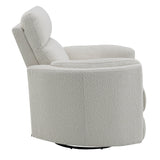 Sagen Beige Glider Recliner W/Swivel - Ornate Home
