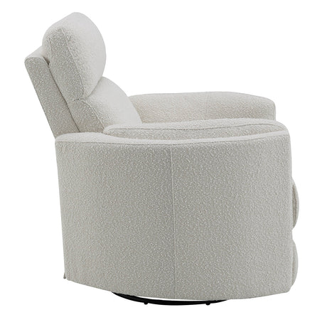 Sagen Beige Glider Recliner W/Swivel - Ornate Home