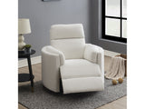 Sagen Beige Glider Recliner W/Swivel - Ornate Home