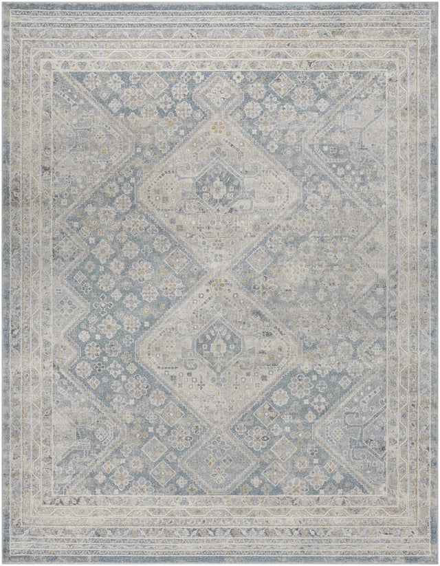 Sagen Blue Medallion Area Rug - Clearance - Ornate Home