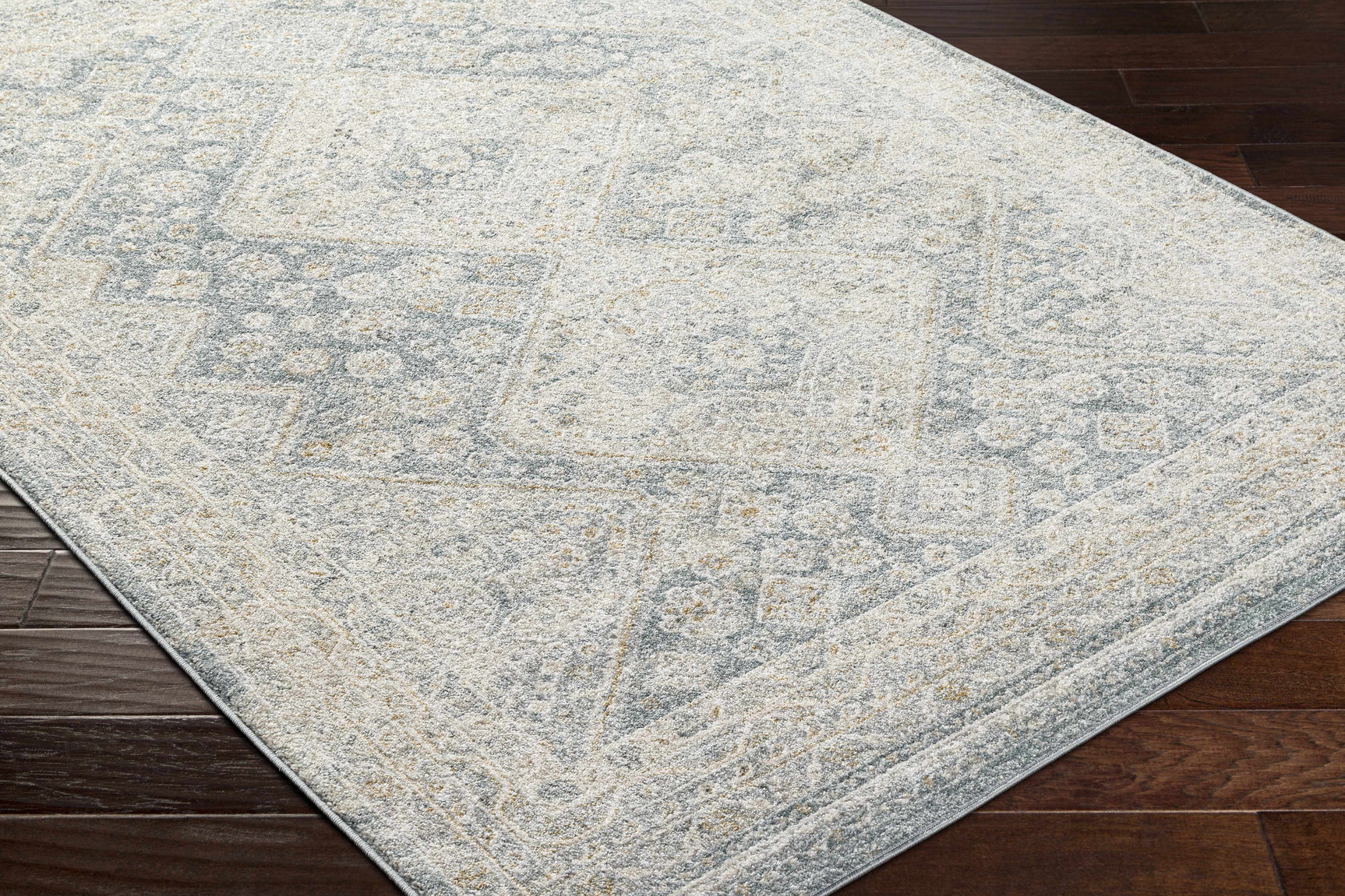 Sagen Blue Medallion Area Rug - Clearance - Ornate Home