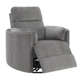 Sagen Charcoal Glider Recliner - Ornate Home
