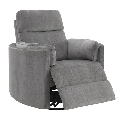 Sagen Charcoal Glider Recliner - Ornate Home