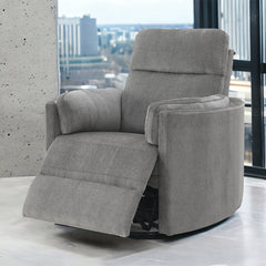 Sagen Charcoal Glider Recliner - Ornate Home