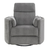 Sagen Charcoal Glider Recliner - Ornate Home