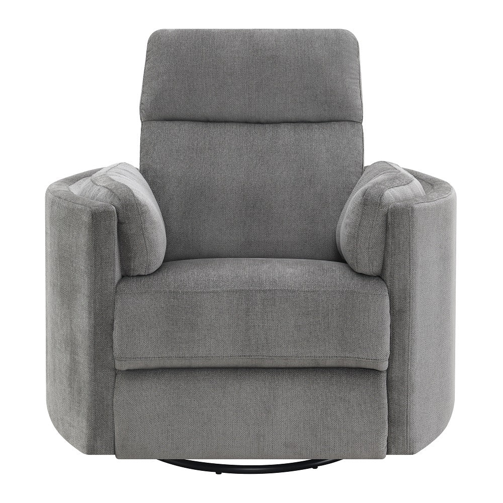 Sagen Charcoal Glider Recliner - Ornate Home
