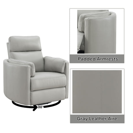Sagen Gray Glider Recliner - Ornate Home