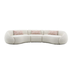 Sahara Beige Sectional Sofa W/3 Pillows - Ornate Home