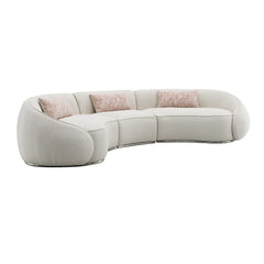 Sahara Beige Sectional Sofa W/3 Pillows - Ornate Home