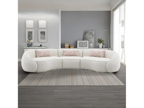 Sahara Beige Sectional Sofa W/3 Pillows - Ornate Home