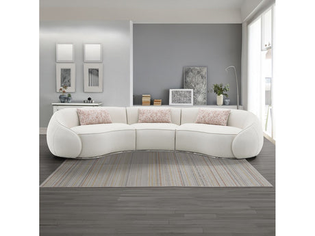 Sahara Beige Sectional Sofa W/3 Pillows - Ornate Home