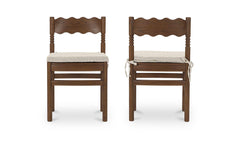 Sai Brown Dining Chair Light (Set of 2) - Ornate Home