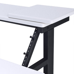Saida White Music Desk - Ornate Home