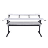 Saida White Music Desk - Ornate Home