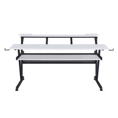 Saida White Music Desk - Ornate Home