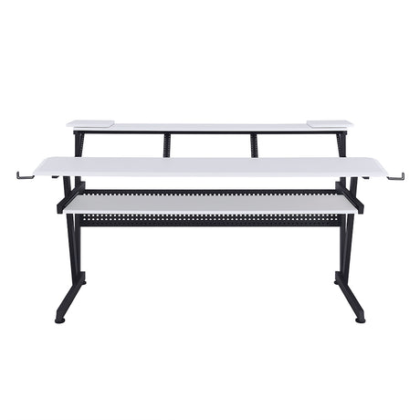 Saida White Music Desk - Ornate Home