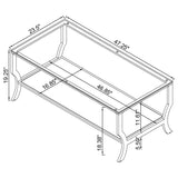 Saide Chrome 3-piece Glass Top Coffee and End Table Set - Ornate Home