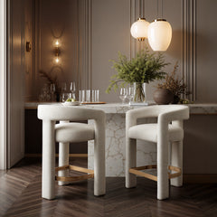Saiko Beige Barstool - Ornate Home