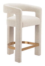 Saiko Beige Barstool - Ornate Home