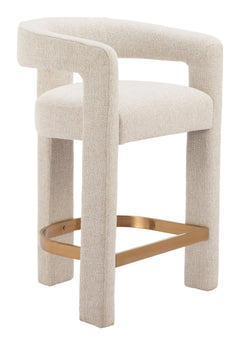 Saiko Beige Barstool - Ornate Home