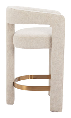 Saiko Beige Barstool - Ornate Home