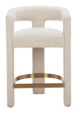 Saiko Beige Barstool - Ornate Home