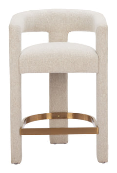 Saiko Beige Barstool - Ornate Home