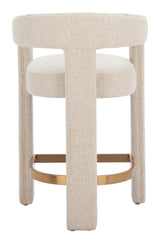 Saiko Beige Barstool - Ornate Home