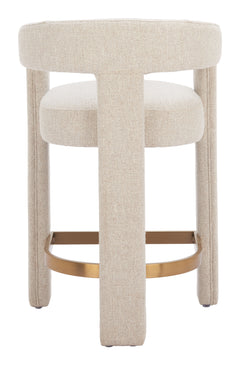 Saiko Beige Barstool - Ornate Home