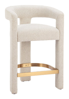 Saiko Beige Barstool - Ornate Home
