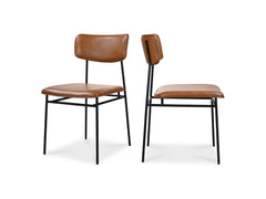 Sailor Brown Dining Chair (Set of 2) - Ornate Home