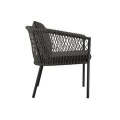Sailor Charcoal Outdoor Patio Dining Armchair - Ornate Home