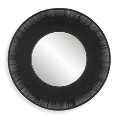 Sailor's Knot Black Round Mirror - Ornate Home